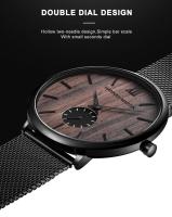 Reloj de Acero Inoxidable Impermeable de Diseño Sencillo Automático, Correa de Cuero, Marca Superior, Elegante para Hombres - details 22