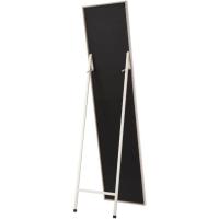 Espejo de Pie, de Cuerpo Entero, Marco de Plástico, Forma Rectangular de 37x157 cm, para Dormitorio, salón, Cuarto de baño, Pasillo Blanco o Negro (Blanco) - details 21