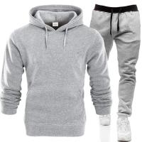 Conjunto de pantalones de chándal de color sólido de la marca Tide, ropa para correr, Sudadera con capucha, - details 6