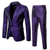 Traje de vestido de cachemir de 2 piezas para hombre, conjuntos de pantalones de Blazer de boda de fiesta - details 11