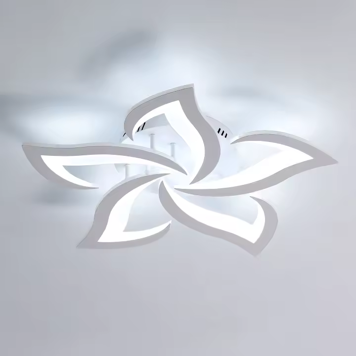 Lámpara de Techo LED Goeco Control Remoto 40W Diseño Pétalo 4700LM 3000K-6000K Iluminación Estética - 1