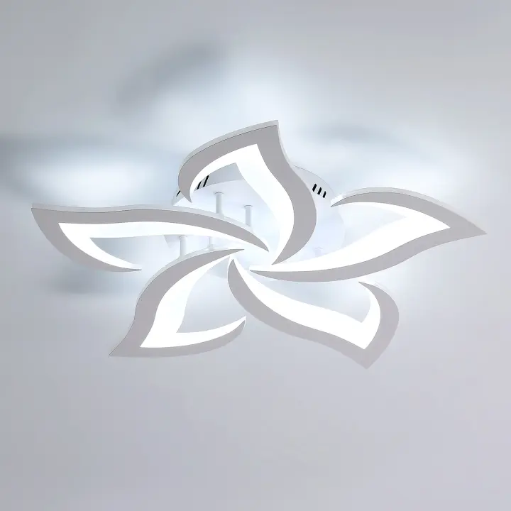 Goeco Luz LED Moderna Montaje Directo en la Techo 60W 6750LM Iluminación Blanca Dimmable - 1