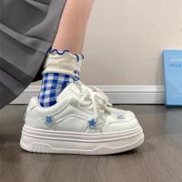Nuevos Zapatos Casuales de Plataforma Blancos para Mujer, Versátiles y Cómodos, Estilo Nicho 2025 - details 1