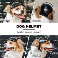 ATUBAN Small Pet Dog Helmet with Ear Hole Motorcycle Dog Helmet Multi-Sport Dog Hard Hat Outdoor Bike Doggy Cap for Dogs and Cat - details 3