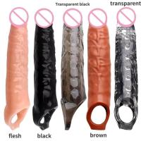 Empaque privado Sexy 28cm Manga grande para hombres Extensor de alargamiento Condón Extensión Juguetes para adultos Retraso de la eyaculación Sex Shop - details 0