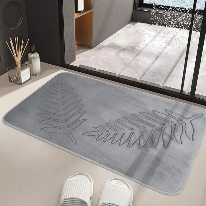 Alfombrilla absorbente para inodoro, alfombrilla antideslizante para cocina, baño, puerta de entrada del Hogar, alfombra de dormitorio - 1
