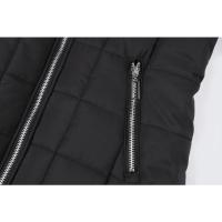 Chaqueta acolchada de algodón con capucha para mujer, abrigo cálido de terciopelo, de longitud media, para invierno, 2024 - details 7
