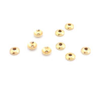 20 piezas 3MM 4MM 6MM 8MM 10MM 12MM 18K Color oro latón cuentas brillantes tapas suministros de joyería de alta calidad accesorios - details 20