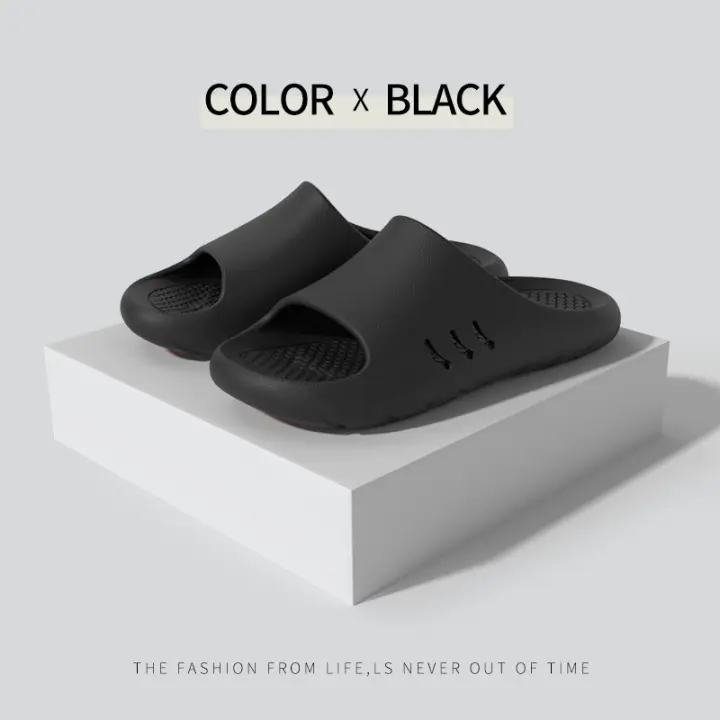 Zapatillas antideslizantes de verano para hombre, nuevas zapatillas de baño frescas para el hogar, interior, fondo suave, sandalias para parejas - 1