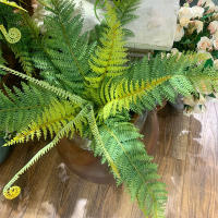 Helecho de Boston, flor artificial de 56 cm, planta de plástico verde, hojas hechas a mano, flor falsa, decoración del hogar de jardín, boda - details 8