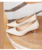 Tacones altos de verano para mujer 2025, nuevos, puntiagudos, cómodos, tacón delgado, temperamento, cuero suave, cómodos, versátiles, boca poco profunda, solo zapatos para mujer. - details 18