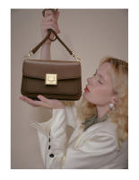 FOXER de cuero de bolso de hombro retro temperamento mujeres mensajero cuadrado bolsas - details 1
