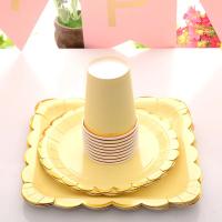 Vajilla Desechable de Papel con Encaje Platos y Tazas para Boda, Fiesta de Cumpleaños, Babería - details 4