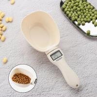 Taza medidora eléctrica de comida para mascotas, taza de comida para perros y gatos, báscula Digital de cocina con pantalla LED - details 0