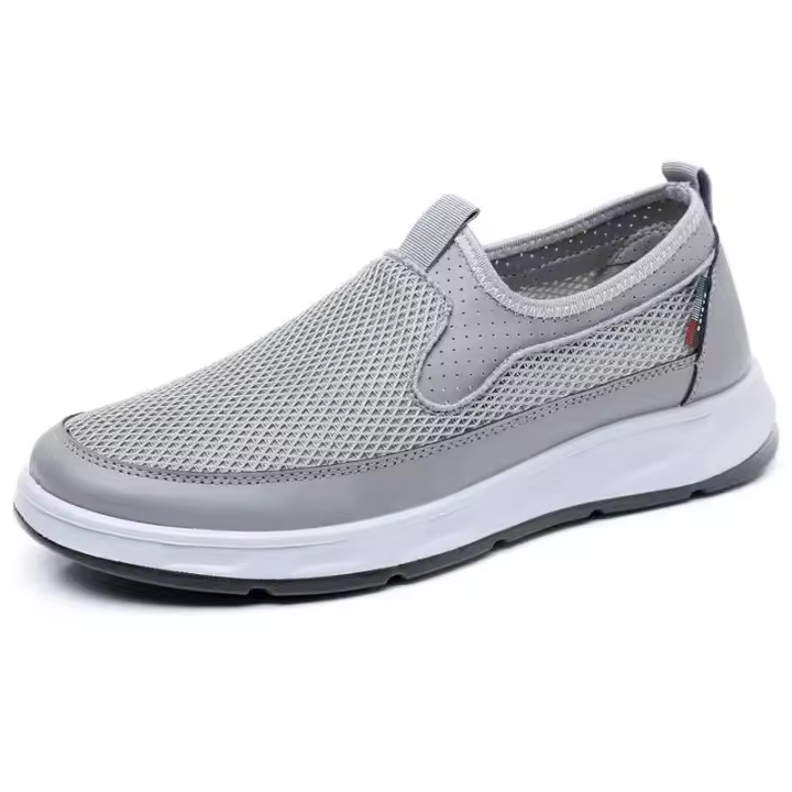 Parte superior de malla, suela de poliuretano ligera, zapatos informales para correr para hombre con amortiguación, antideslizantes - 1