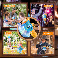 Pistolas de burbujas automáticas con luz 2025 para niños, máquinas de burbujas eléctricas con forma de hacha, varitas para fiestas al aire libre, cumpleaños, Año Nuevo y cualquier fiesta festiva - details 1