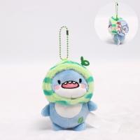 Animal relleno tiburón gordo colgante llavero decoración muñeca suave tiburón llavero de felpa Kawaii adorno colgante colgante de tiburón de dibujos animados - details 11