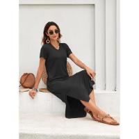 Vestido de Verano 2025 para Mujer Cuello en V, Abertura Lateral, Manga Corta, Tendencia de Moda - details 18