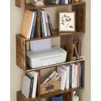 Estante de Libros de 5 Niveles Exposición de Almacenamiento con Estilo Rústico Marrón - details 4