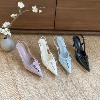 Diseño de nicho versátil stiletto puntiagudo tacones altos mujeres desgaste nueva moda Spice girl bolsa cabeza sandalias - details 48