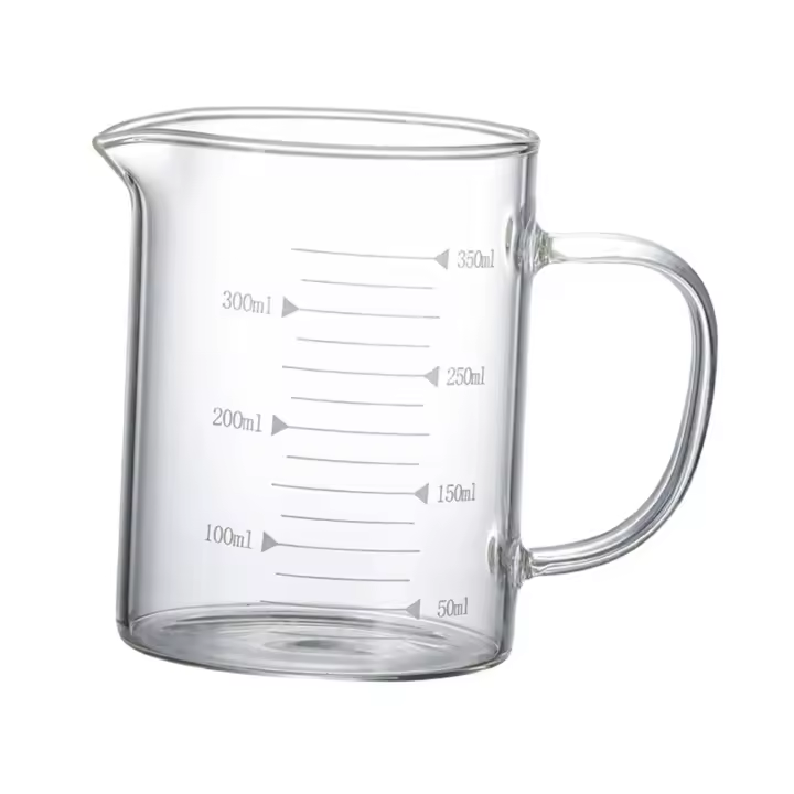 Jarras de medida transparentes para el hogar con escala, jarra de agua con escala para té, limonada, bebidas, café, obsequios de inauguración de la casa - 1