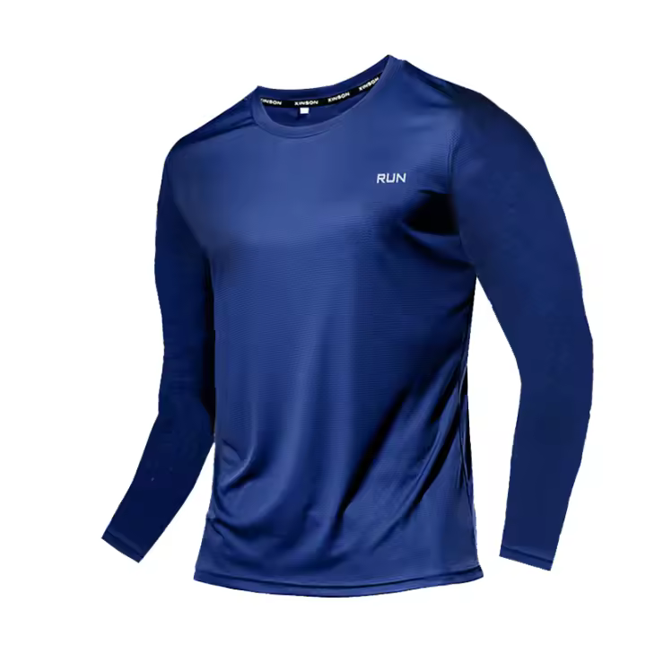 Camiseta de Sedosa de Hielo de Verano Manga Larga Secado Rápido Transpirable Protección Solar - 1