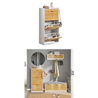 Organizador de Zapatos de Asiento Estrecho Blanco 60x26x46cm 1 Hebilla Para Zapatos con Entrada - details 18