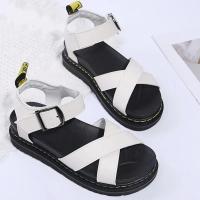 Zapatillas de Verano Gruesas Punta Abierta, Cruzadas y Forro de Goma Poliuretana - details 2