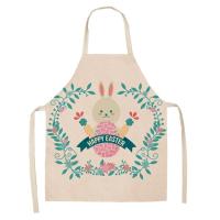Delantal de lino con estampado Floral para adultos y niños, delantal de dibujos animados de plantas, accesorios de cocina para el hogar - details 10