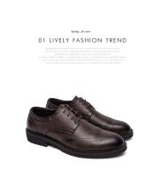Novedades 2021: parte superior de piel de vaca, suela de goma antideslizante, vestido no irritante, zapatos de cuero de oficina para hombre - details 0