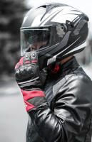 Guantes cálidos de fibra de carbono para motocicleta, impermeables, a prueba de viento, de cuero, reflectantes, para Invierno - details 10