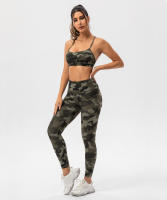 SHINBENE Sujetador Deportivo de Yoga para Mujeres con Estampado Camuflaje Diseño de Espagueti y Tirantes Delgados Fitness Gimnasio XS-XL - details 24
