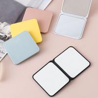 Mini espejo de mano de superficie lisa, espejo de maquillaje portátil cuadrado, espejo de bolsillo compacto de doble cara para mujer - details 10