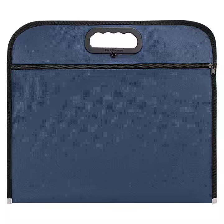Organizador de cuaderno, bolsa de información de suministros de oficina, maletín de mano, bolso de archivo de lona, bolso de conferencia, bolsa de documentos - 1