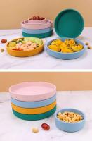 Plato de cena redondo de silicona para exteriores de estilo nórdico de 15cm, juego de calidad alimentaria, horno microondas, bandeja para hornear calentable, cuenco de alimentación para mascotas - details 15