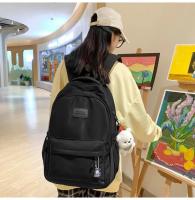 Mochila japonesa grande para estudiantes, sencilla y versátil, material de poliéster unisex, decoración de muñecas - details 2