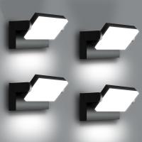 Apliques LED 60W Pared Exterior Interior 360 °   Rotación Negra Lámpara de Pared para Entrada Terraza Pasillo Focos LED Exterior 5000 Lumen Blanco Cálido 3000K Impermeable - details 14