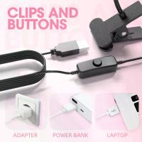 Secador de Uñas UV 395nm Mini Lámpara de Uñas para Manicura en Salón Herramienta de Manicura USB Clip-on - details 3