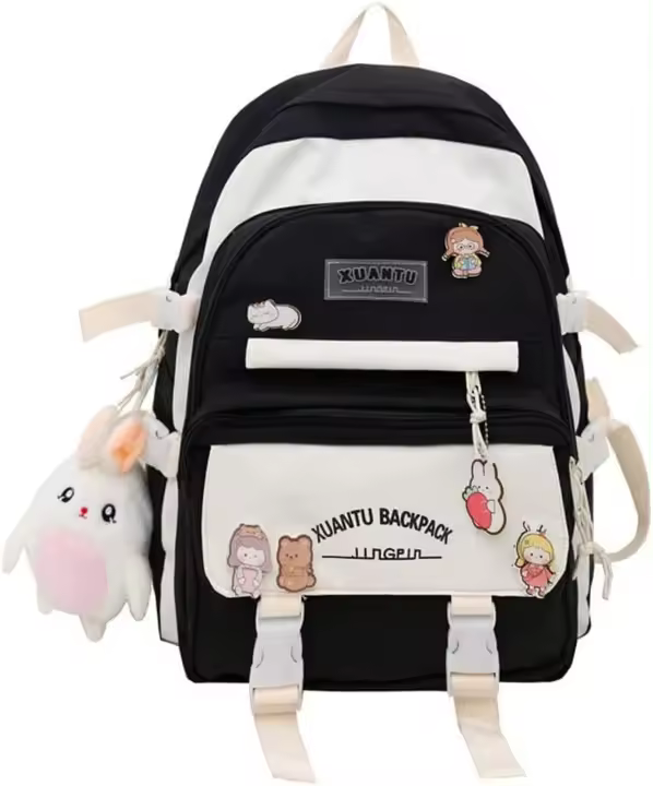 Mochila Kawaii para niñas, bolso escolar de gran capacidad, informal - 1