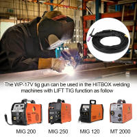 Antorcha de Soldadura de Gas TIG HITBOX 13ft 4M Adaptador 10-25mm Potencia de 140A 150-Amp - details 4