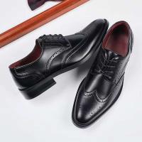 Nuevo diseño que mejora los zapatos hechos a mano de fiesta italiana, par de zapatos formales clásicos y pares de cuero de moda Oxford para hombres - details 1