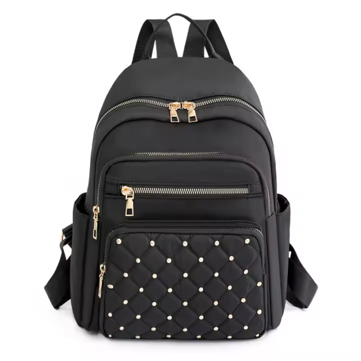 Mochila ligera para mujer, mochila informal de almacenamiento versátil de gran capacidad, a la moda - 1