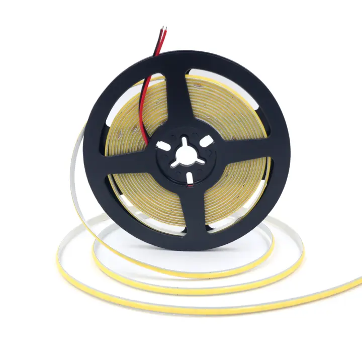 Tira de LED COB Flexible de Alta Luminosidad 5V DC RA90 320Leds/m Barra de Luz de 5mm en Colores Variados: Azul Blanco Rojo Verde Rosa Amarillo XUNATA - 1