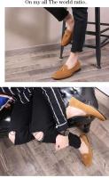 2021 China Compras en línea Moda Marca italiana Zapatos de cuero casuales de lujo para hombres - details 4