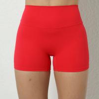 Pantalones cortos deportivos con realce para mujer, ropa deportiva de Yoga para gimnasio, color marrón, rojo, blanco y azul marino, 2024 - details 8