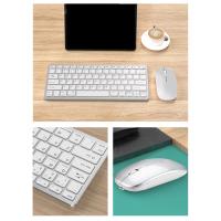 Kit de teclado y ratón inalámbricos, recargable, 2,4G, Bluetooth, teclas de combinación para IOS/Android/Windows, gris - details 6