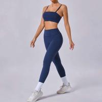 Conjunto Gym 2024, Entrenamiento Deportivo Mujer Yoga Vestido Azul, Café, Azul Marino, Negro, Nuevo - details 15