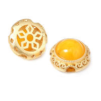 5 uds. De cuentas redondas de latón de Color dorado mate, estilo Vintage, pulseras de cuentas nepalesas, cuentas espaciadoras, suministros para fabricación de joyas, accesorios Diy - details 31