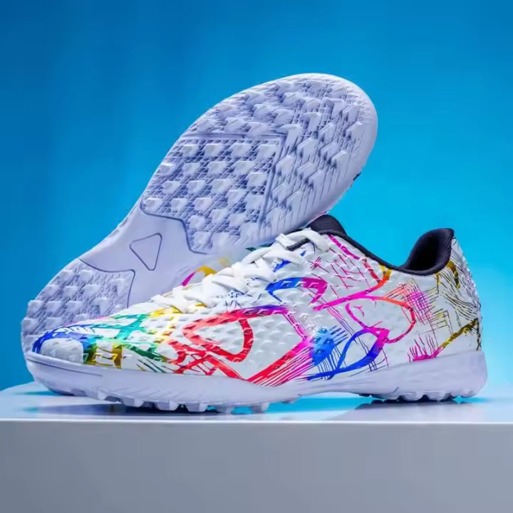 Zapatos de entrenamiento de fútbol profesional adecuados para FG/AG, rotura larga, clavo corto, inserción de Plexite, parte superior de malla para primavera y otoño - 1