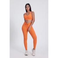 Leggings de cintura alta para fitness, pantalones de yoga elásticos para mujer, ropa deportiva, leggings ajustados para fitness - details 4